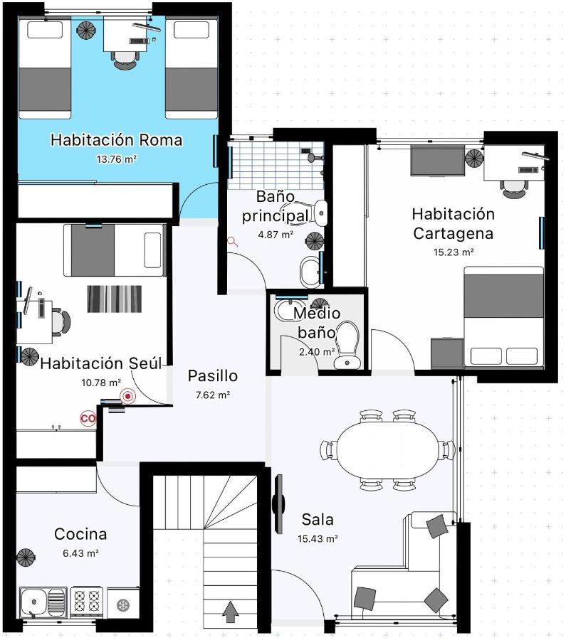 Habitacion Roma Apartamento Cidade do México Exterior foto